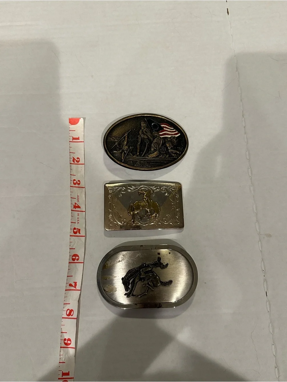Lot of 7 Western Belt Buckles American Cowboy Rodeo USA